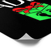 Soon To Be Daddy Christmas Funny Pregnancy Announc ポスター (角)