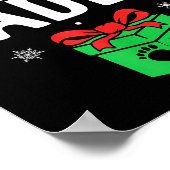 Soon To Be Daddy Christmas Funny Pregnancy Announc ポスター (角)