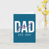 Soon To Be Daddy Of Baby Girl 2026 First Time Dad  カード (黄色い花)