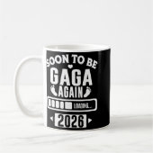 Soon To Be Gaga Again 2026 Loading New Baby Announ コーヒーマグカップ (左)
