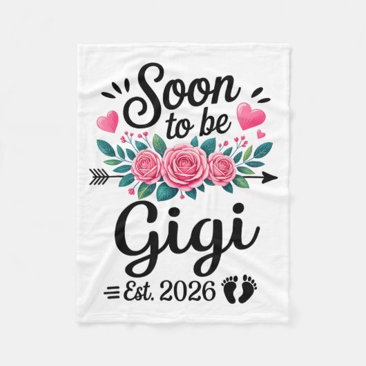 Soon To Be Gigi 2026 Announcement Promoted To Gigi フリースブランケット (正面)