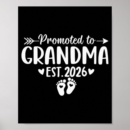 Soon To Be Grandma 2026 Promoted To Grandma Est 20 ポスター (正面)