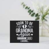 Soon to Be Grandma Again 2026 Loading Pregnancy  案内ポストカード (スタンド正面)