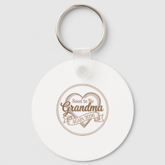 Soon To Be Grandma Again 2026 Loading Pregnancy An キーホルダー (正面)
