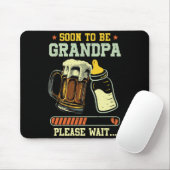 Soon To Be Grandpa Est 2025 Pregnancy Announcement マウスパッド (マウス)