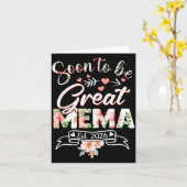 Soon To Be Great Mema Est 2026 First Time New Gran カード (黄色い花)