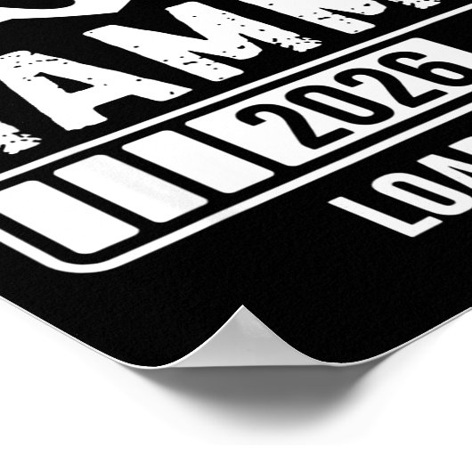 Soon To Be Mammy 26 Loading Pregnancy Announcement ポスター (角)