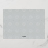 Soon To Be Married Engaged Merry Wedding Christmas 箔シーズンカード (裏面)