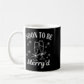 Soon To Be Merry'd Christmas Couple Engagement コーヒーマグカップ (左)