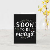 Soon To Be Merry'd Funny Engaged Couples Matching  カード (黄色い花)