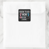Soon to Be Mom 2026 Loading Pregnancy Announcement スクエアシール (バッグ)