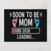 Soon to Be Mom 2026 Loading Pregnancy Announcement 案内ポストカード (正面)