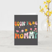 Soon To Be Mommy Est 2025 New Mom Pregnancy Announ カード (黄色い花)