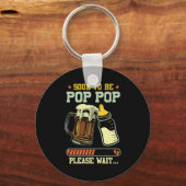 Soon To Be P P Est 2025 Pregnancy Announcement キーホルダー (正面)