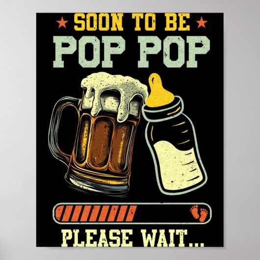 Soon To Be P P Est 2025 Pregnancy Announcement  ポスター (正面)