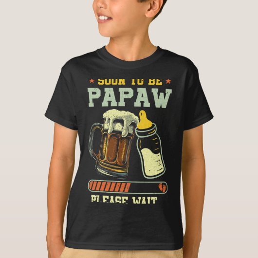 Soon To Be Papaw Est 2025 Pregnancy Announcement L Tシャツ (正面)