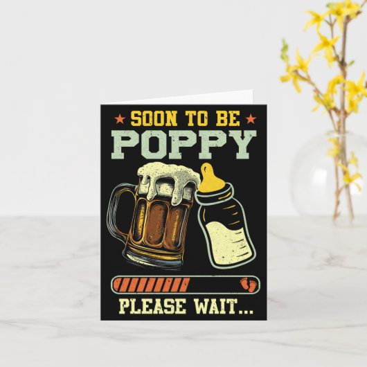 Soon To Be Ppy Est 2025 Pregnancy Announcement L  カード (黄色い花)