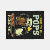 Soon To Be Ps Est 2025 Pregnancy Announcement Lo  フリースブランケット (正面(横))