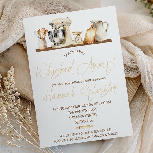 Soon-to-be Whisked Away! Kitchen Bridal Shower 招待状