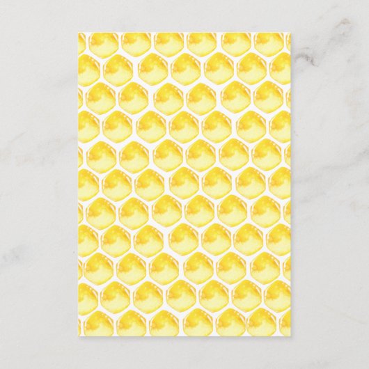 Soon to Bee Family of 3 Bee Book forベビー エンクロージャーカード (裏面)