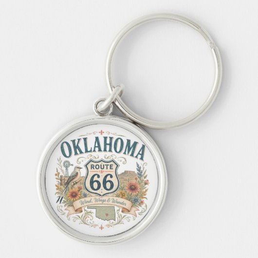 Sooner State Wildflower Roadの記念品 キーホルダー (正面)