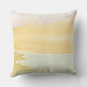 Soothing Abstract Landscape Throw Pillow クッション (裏面)