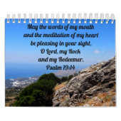 Soothing Bible Verses Custom Christian カレンダー (カバー)