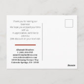 Soothing Desert Moon Meditation Thank You ポストカード (裏面)