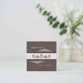 Soothing Earth Tones Cherry Blossom Business Card スクエア名刺 (スタンド正面)
