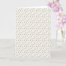 Soothing Watercolor Lavender and Winter Berry カード