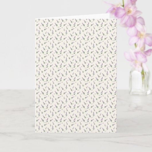 Soothing Watercolor Lavender and Winter Berry カード (蘭)