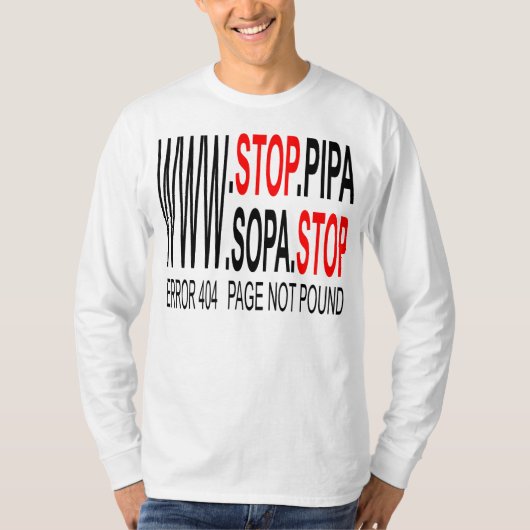 SOPAとストップPIPA Tシャツ (正面)
