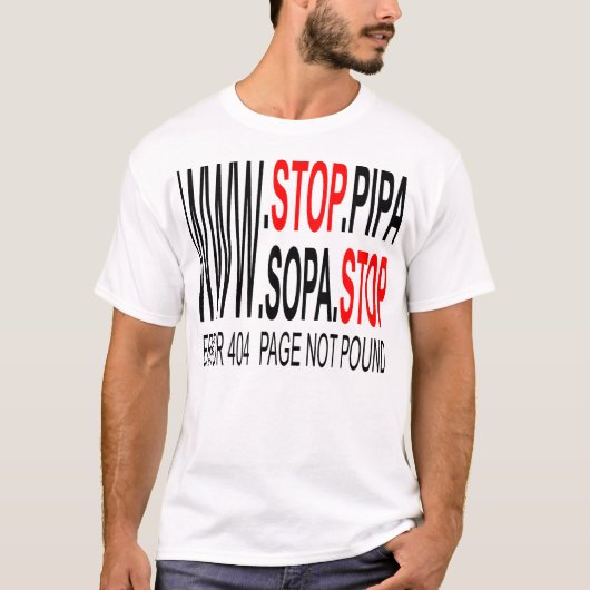 SOPAとストップPIPA Tシャツ (正面)