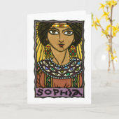 Sophiaの挨拶状 カード (黄色い花)