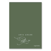 SOPHIAオリーブ素朴グリーンのメニューオプション座席表 テーブルナンバー (正面)