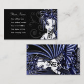 "Sophia"の青い入れ墨の妖精の芸術の名刺 名刺 (正面/裏面)