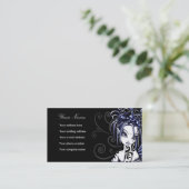 "Sophia"の青い入れ墨の妖精の芸術の名刺 名刺 (スタンド正面)