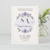 Sophia & Alexander 高級結婚式招待状 | エレ 招待状 (スタンド正面)