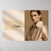 Sophia Chic Minimalist Typography Poster ポスター (正面)