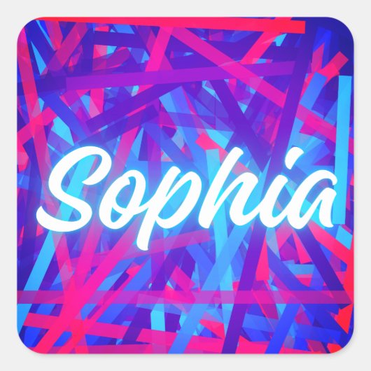 Sophia – Classic Wisdom Name Concept スクエアシール (正面)