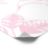 Sophia | Custom Pink Teddy Bear Nursery Design  ポスター (角)