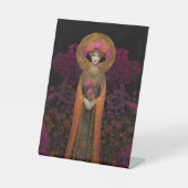 Sophia Divine Goddess of Wisdom Mosaic Portrait  台座サイン (正面)