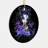 "Sophia Lilly"は妖精の芸術のオーナメントを信じます セラミックオーナメント (右)