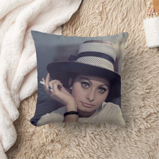 Sophia Loren クッション (ブランケット)