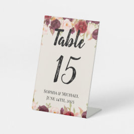 Sophia & Michael Wedding Table Card 台座サイン