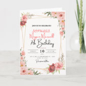Sophia Morgan Maxwell 7th Birthday Invitation Card 招待状 (正面)