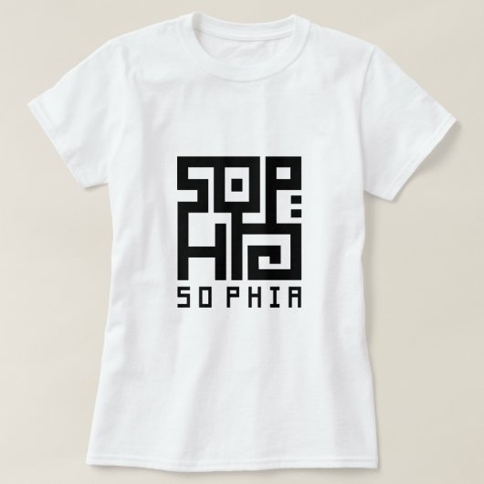 Sophia "Sabiduría" Tシャツ (デザイン正面)