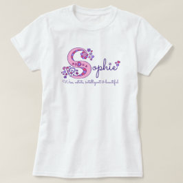 Sophieの女の子Sの一流の意味モノグラムのワイシャツ Tシャツ