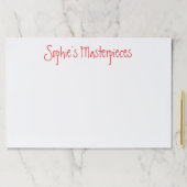 Sophieの（名前）最高傑作アートワークSketch Pad ペーパーパッド (インサイチュ)