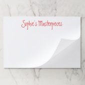 Sophieの（名前）最高傑作アートワークSketch Pad ペーパーパッド (折り畳み)